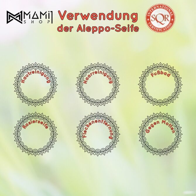 10 Stück | 1/2 ORIGINAL-Aleppo-Seife Lorbeeröl+Olivenöl+ GESCHENK | 1Kg