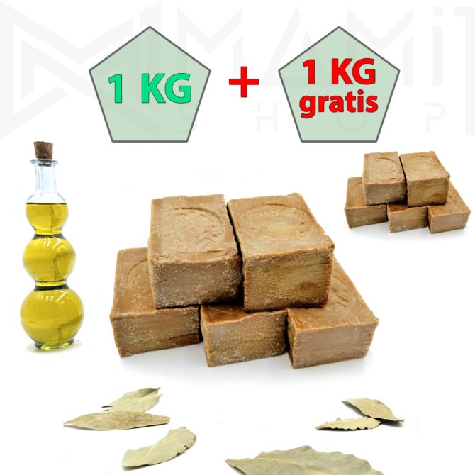 1 kg + 1 kg gratis Top Angebot Aleppo-Seife-Soap Olivenöl | Lorbeeröl | BIO | VEGAN | Handmade | Original