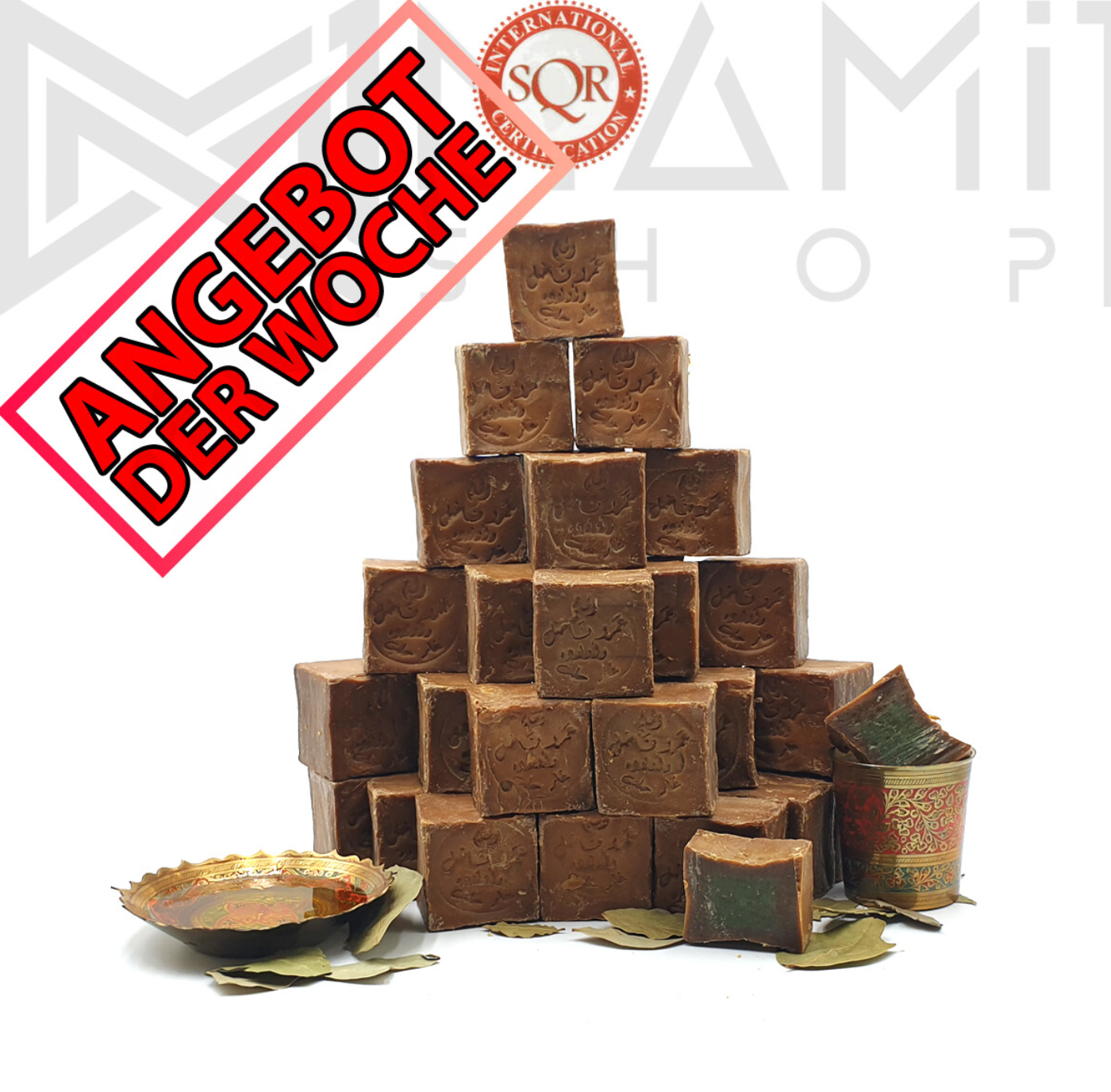 Original-Aleppo-Seife ca. 5 KG | Olivenöl | 10 % Lorbeeröl | ca. 200 g pro Stück